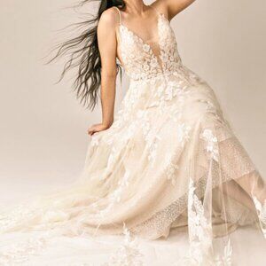 Grace & Ivory "Quinn" Custom Wedding Dress & Cape